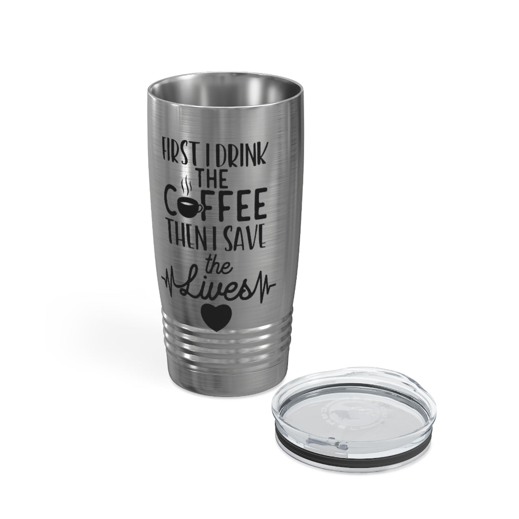 First Coffee Ringneck Tumbler, 20oz