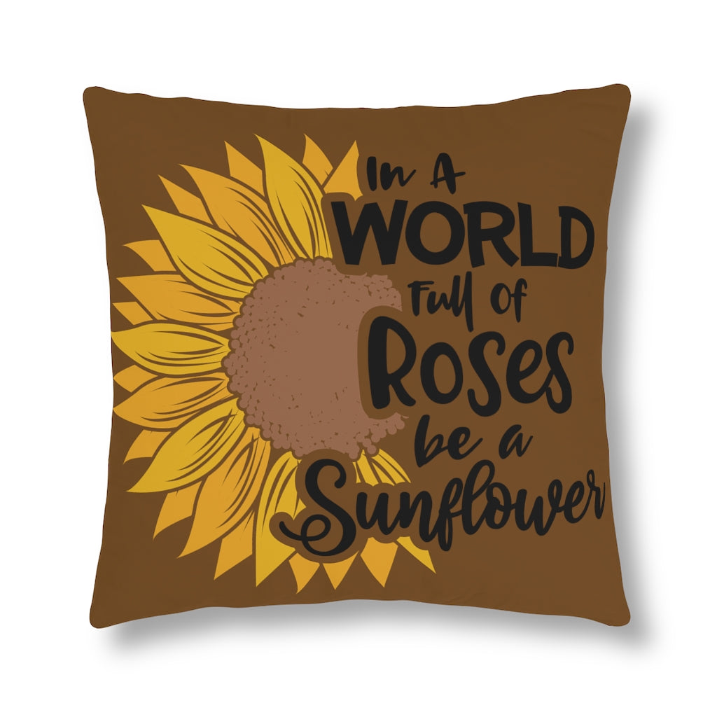 World of Roses Waterproof Pillows (Brown)
