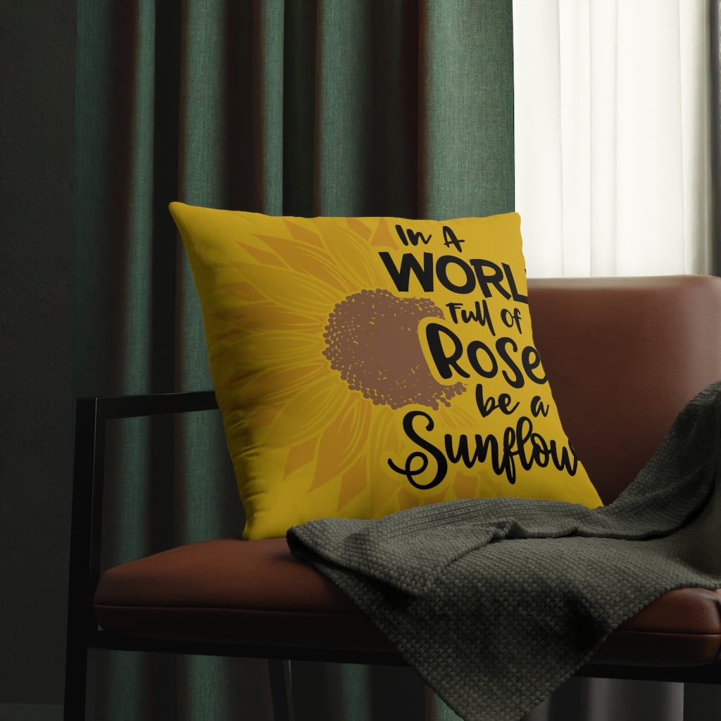 World of Roses Waterproof Pillows (Yellow)