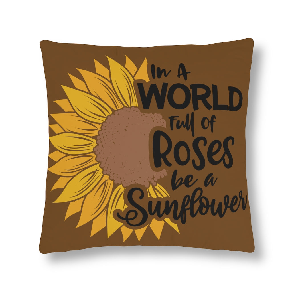 World of Roses Waterproof Pillows (Brown)