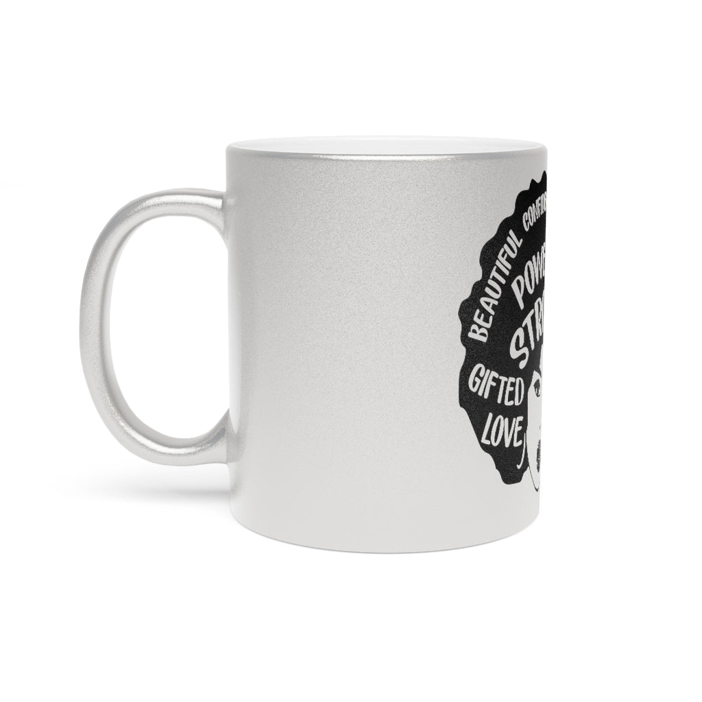 Strong Woman Metallic Mug (Silver\Gold)