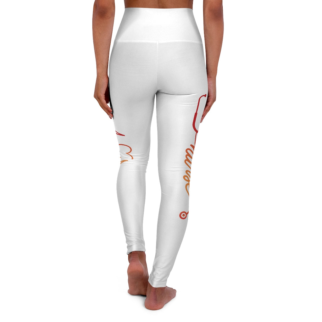 Nurse Heart High Waisted Yoga Leggings