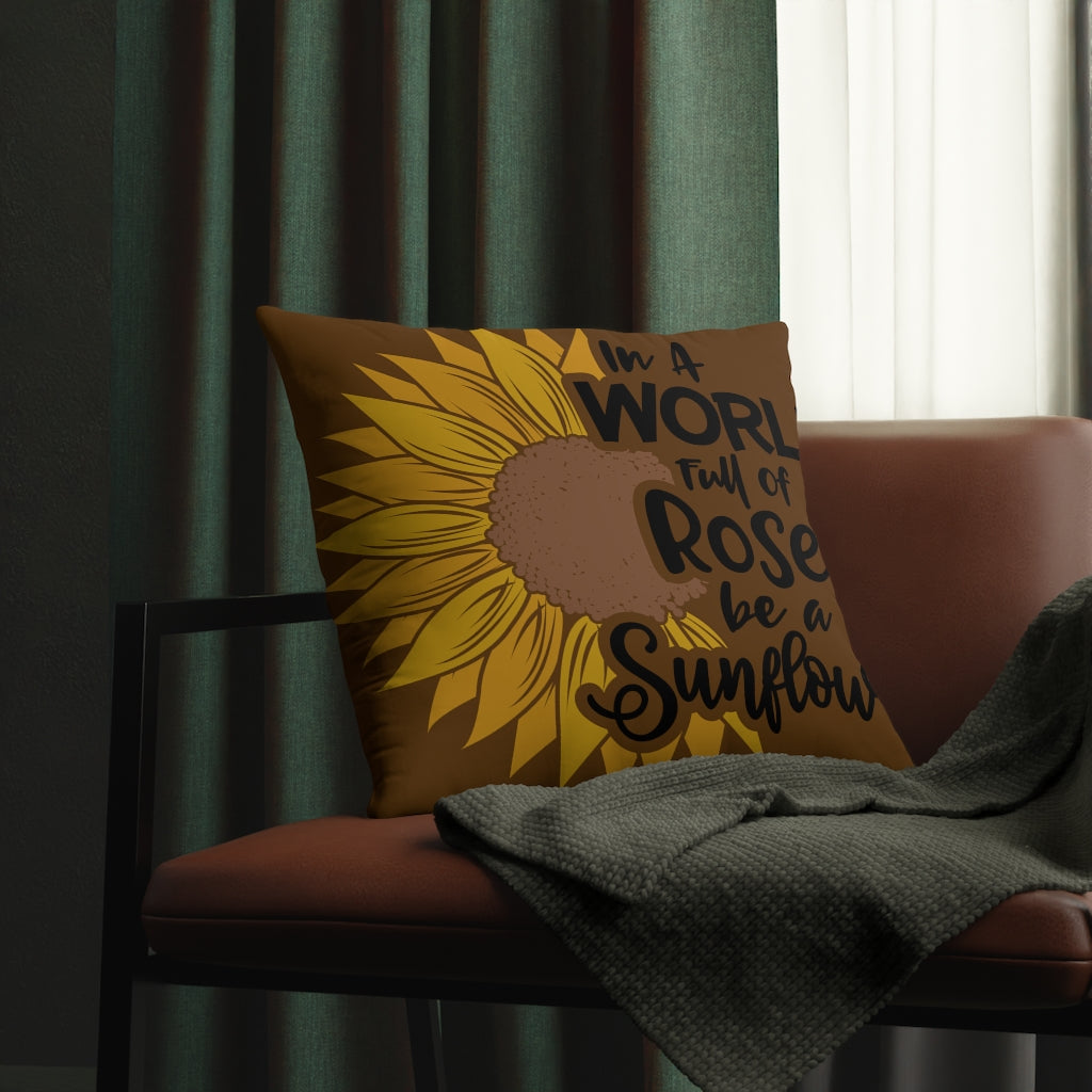 World of Roses Waterproof Pillows (Brown)