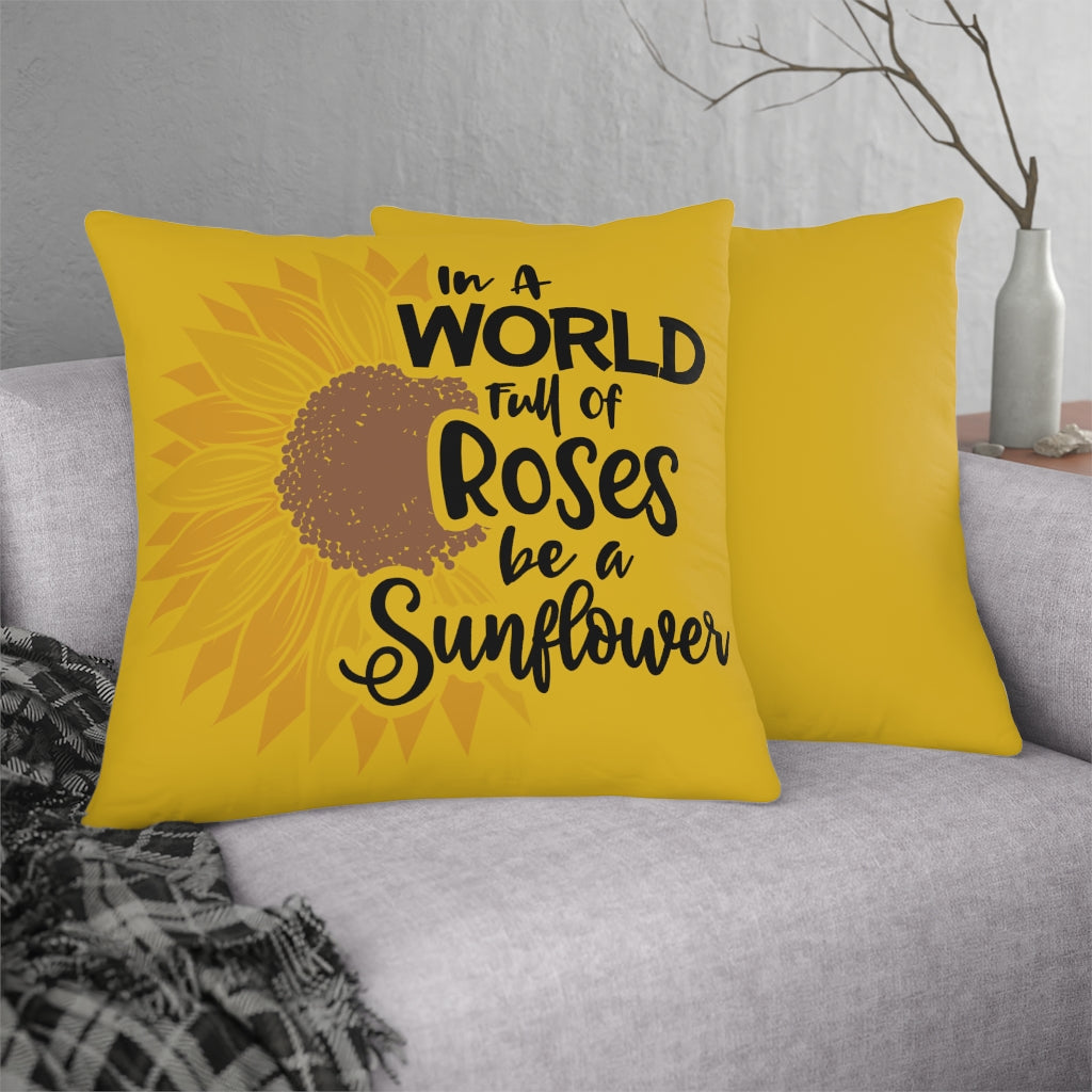 World of Roses Waterproof Pillows (Yellow)