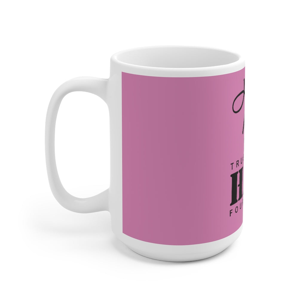 My True Love Ceramic Mug 15oz (Pink)