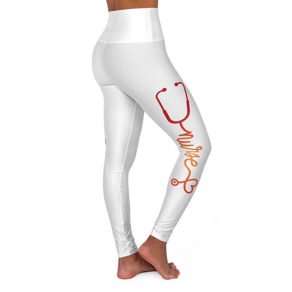 Nurse Heart High Waisted Yoga Leggings