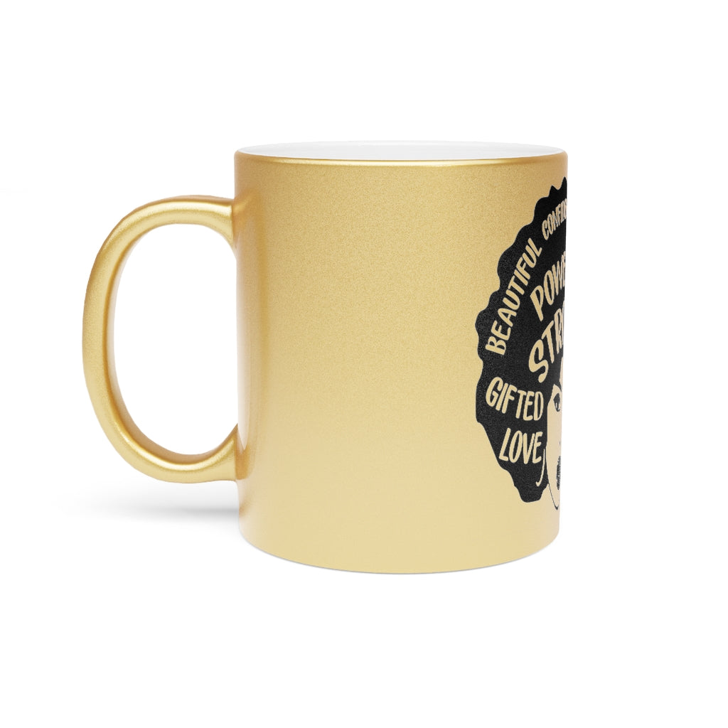 Strong Woman Metallic Mug (Silver\Gold)