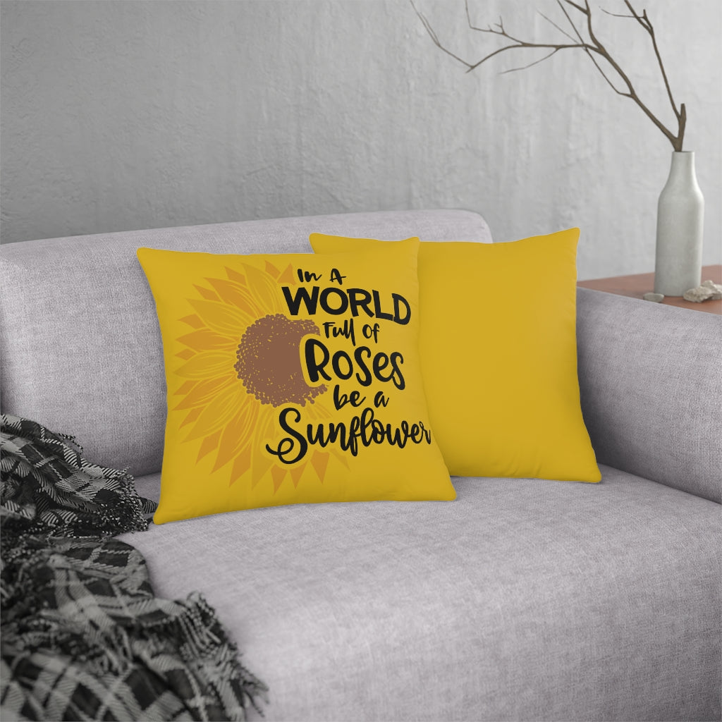 World of Roses Waterproof Pillows (Yellow)
