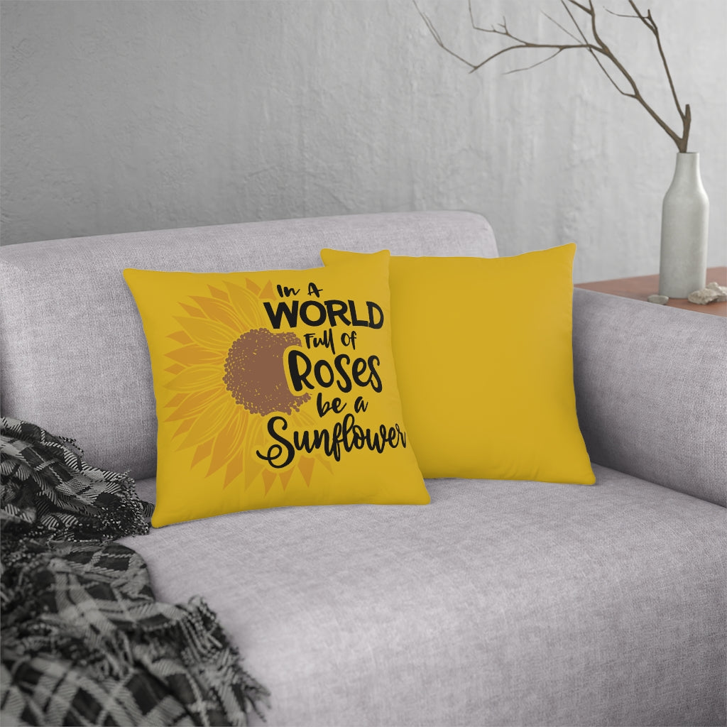 World of Roses Waterproof Pillows (Yellow)