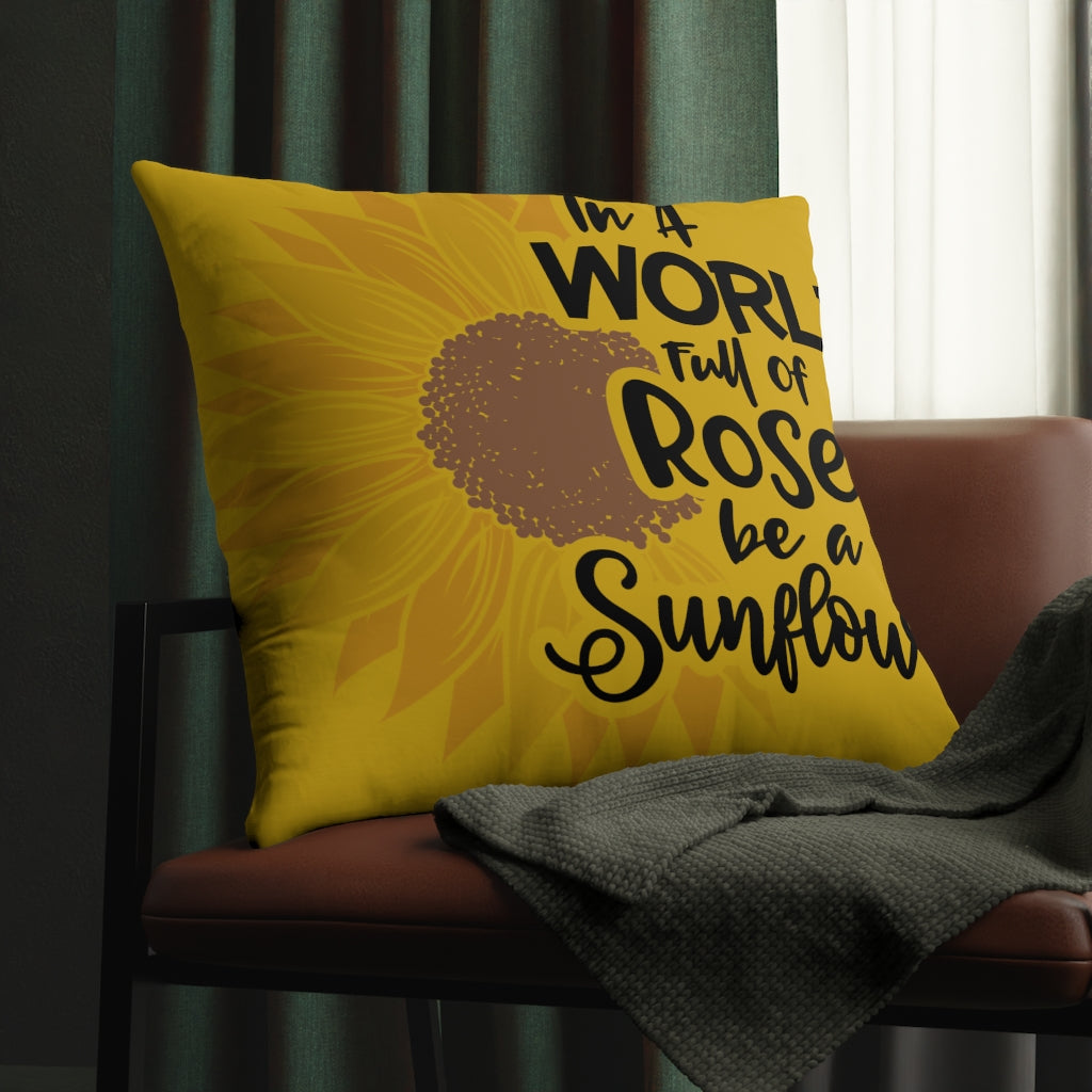 World of Roses Waterproof Pillows (Yellow)