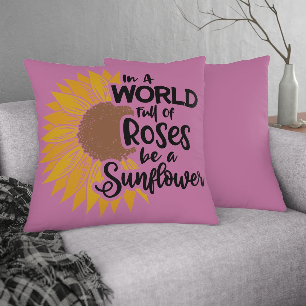 World of Roses Waterproof Pillows (Pink)