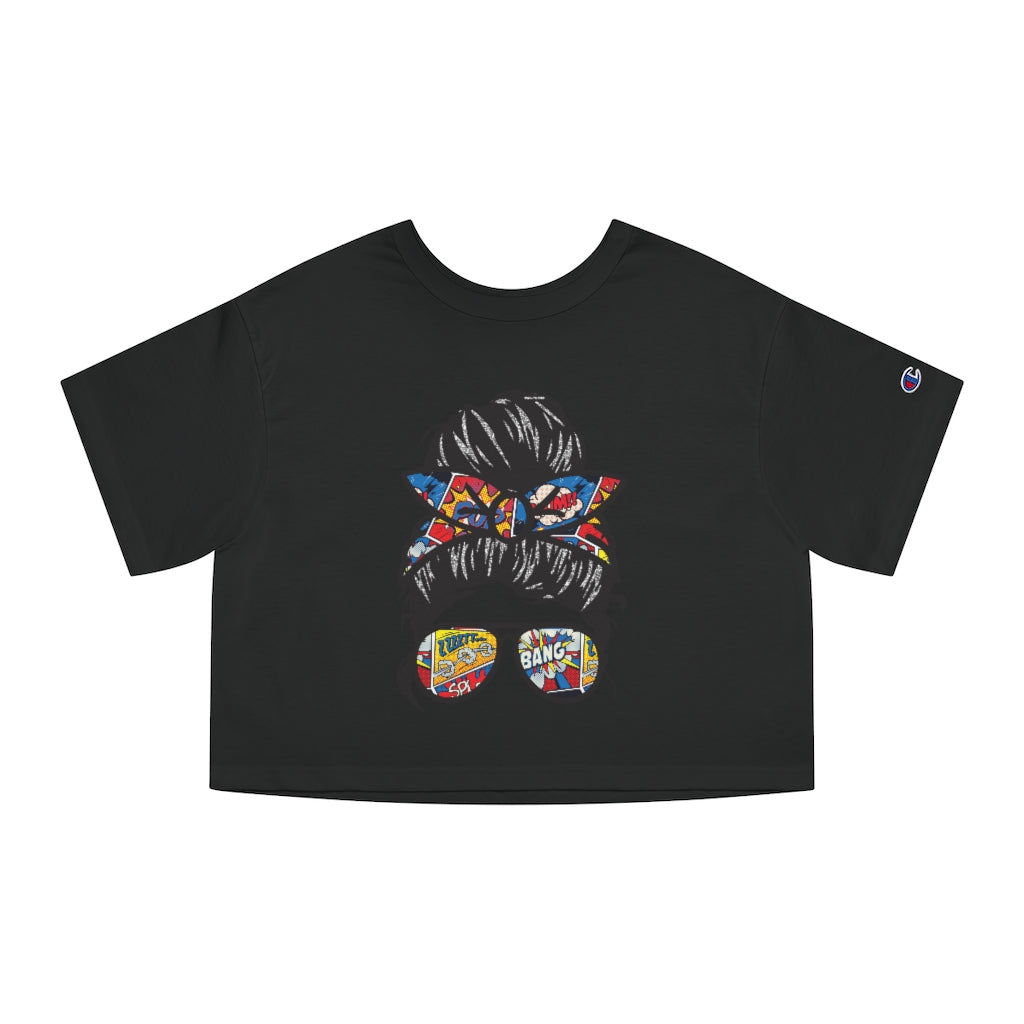 Messy Bun Cropped T-Shirt
