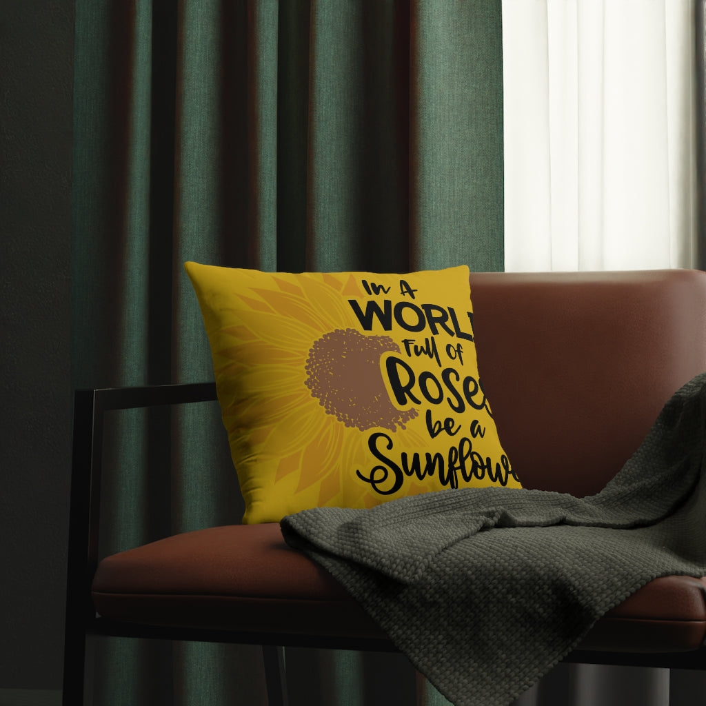 World of Roses Waterproof Pillows (Yellow)