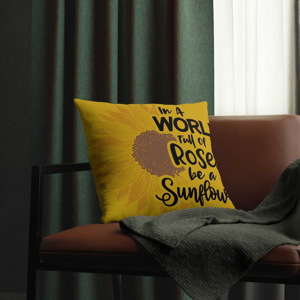 World of Roses Waterproof Pillows (Yellow)