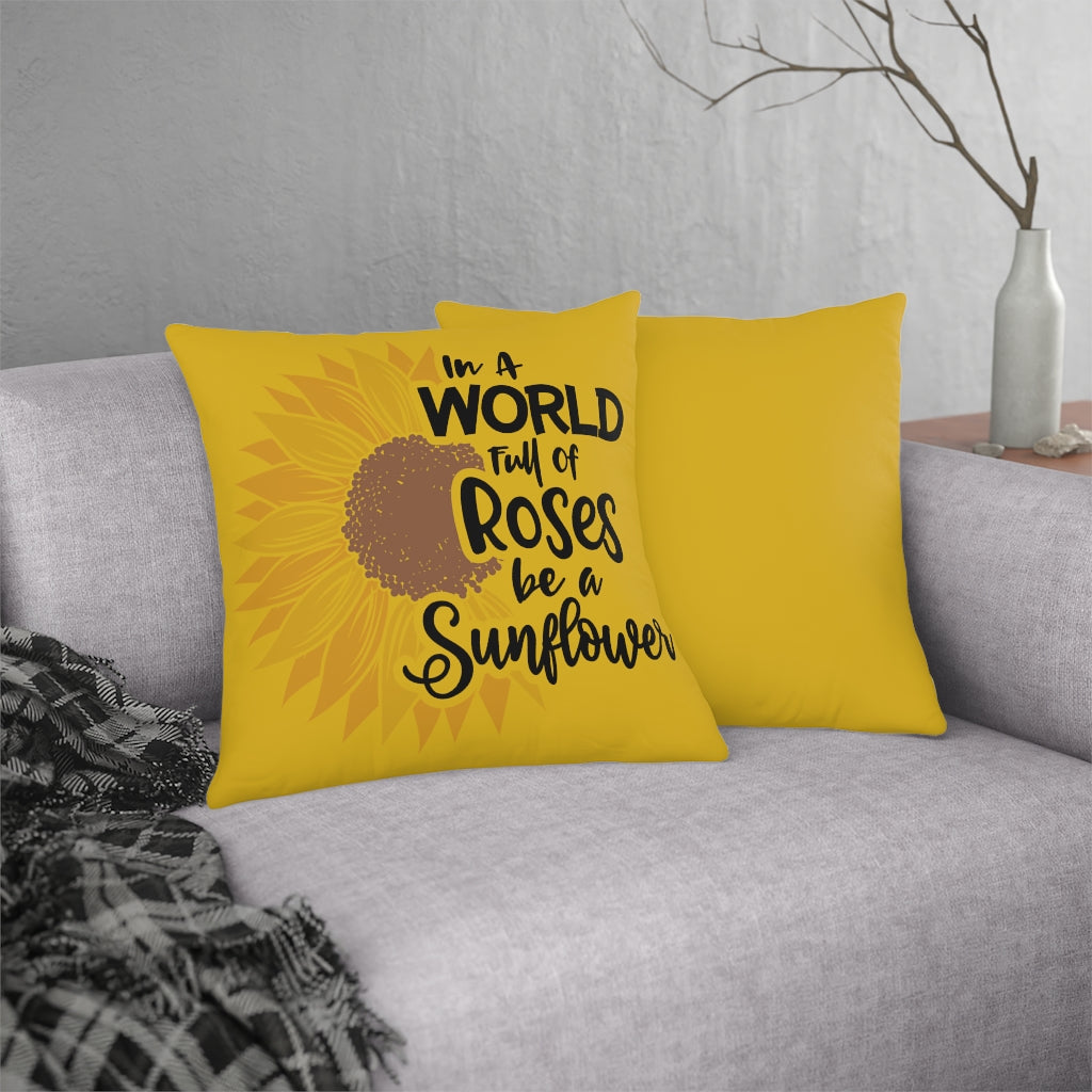 World of Roses Waterproof Pillows (Yellow)