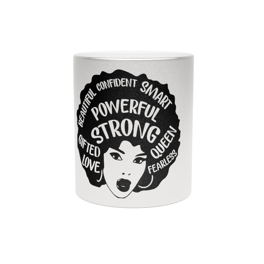 Strong Woman Metallic Mug (Silver\Gold)