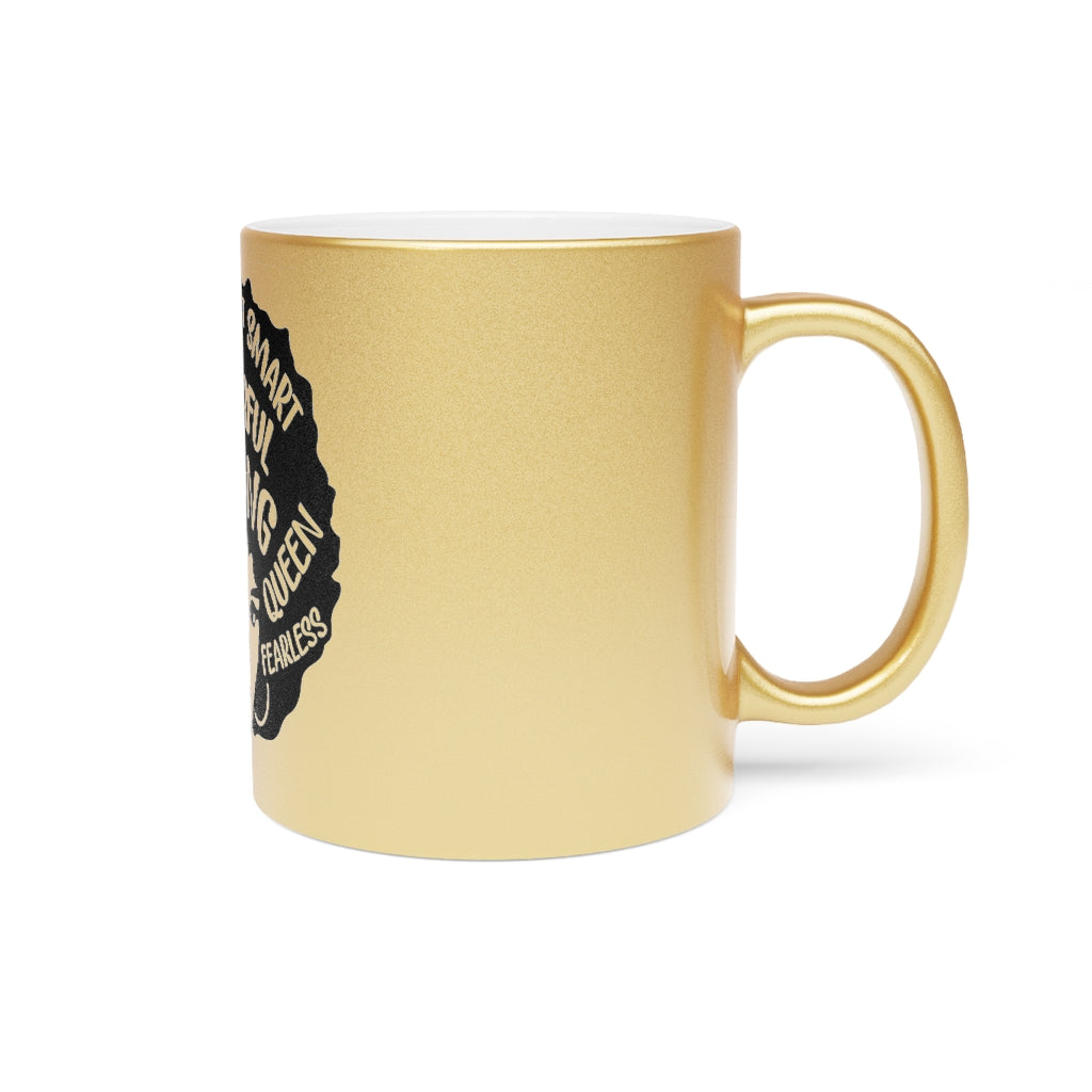 Strong Woman Metallic Mug (Silver\Gold)