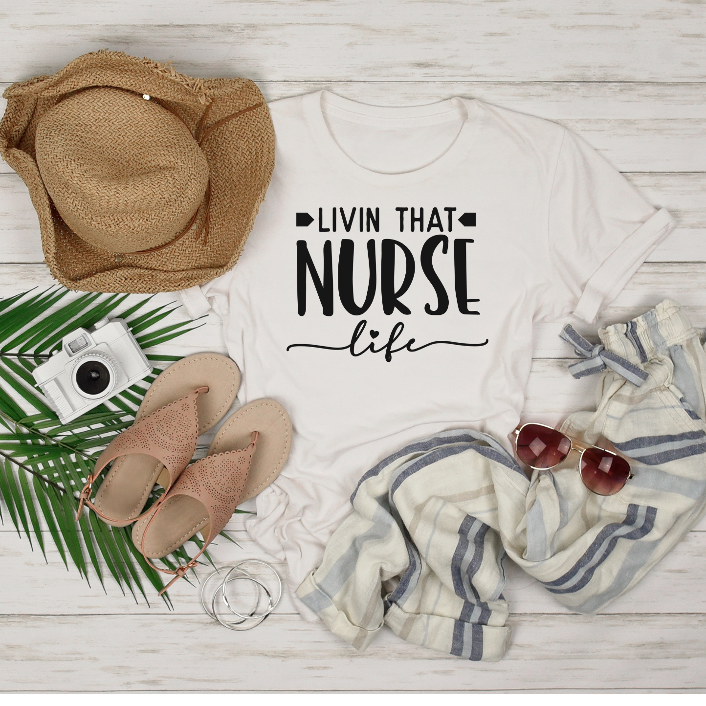 Livin' That Nurse Life- Short Sleeve T-shirt