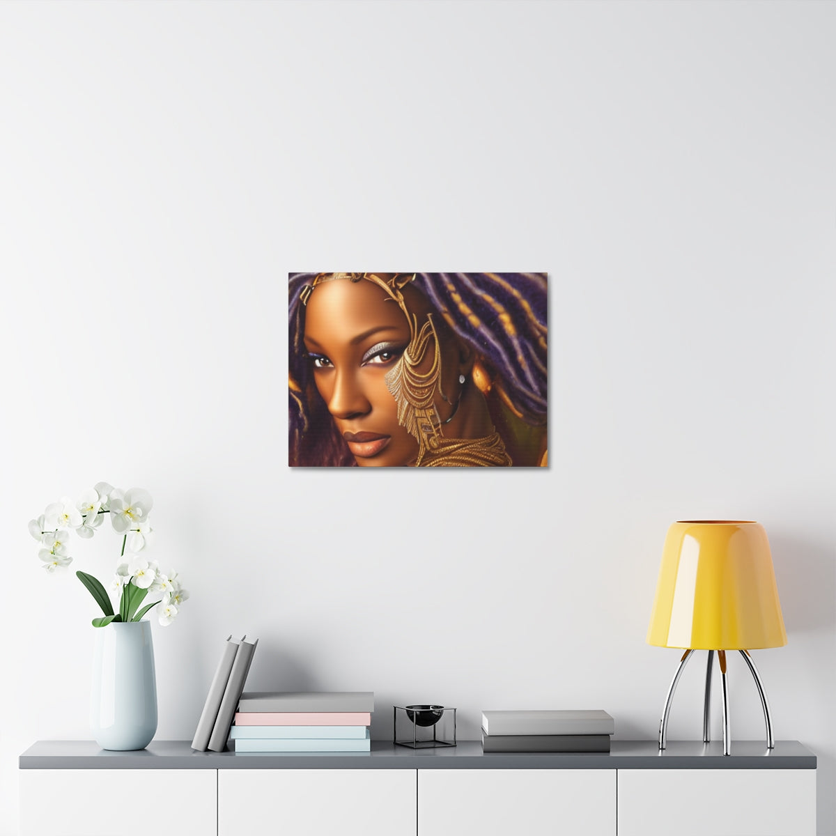 Warrior Princess on Stretched Canvas