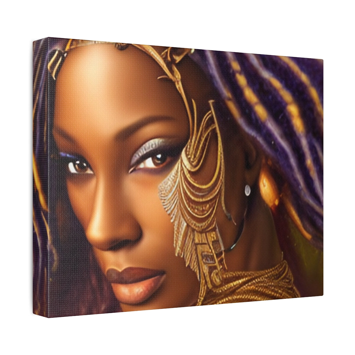 Warrior Princess on Stretched Canvas