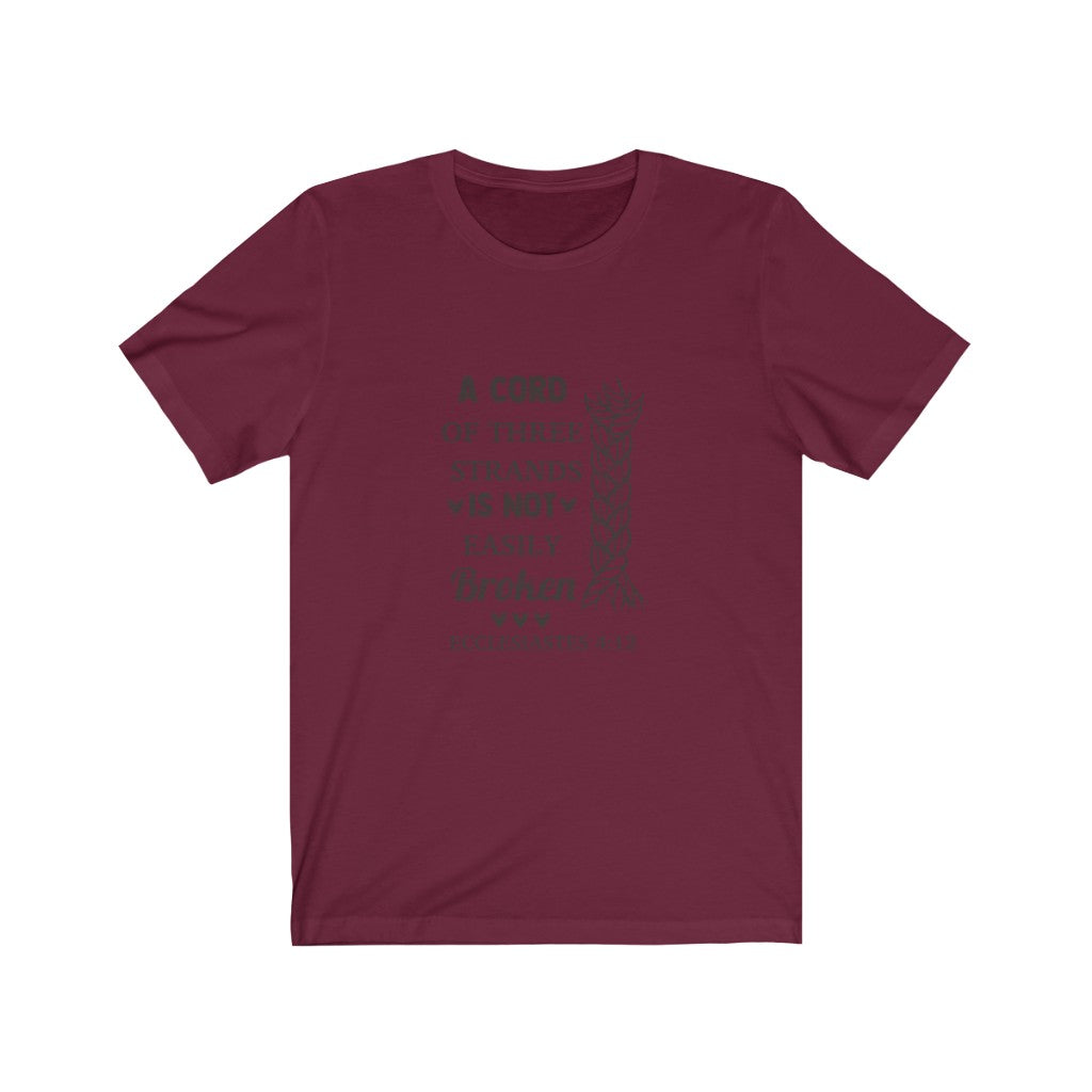 Ecclesiastes 4:12 Short Sleeve Tee