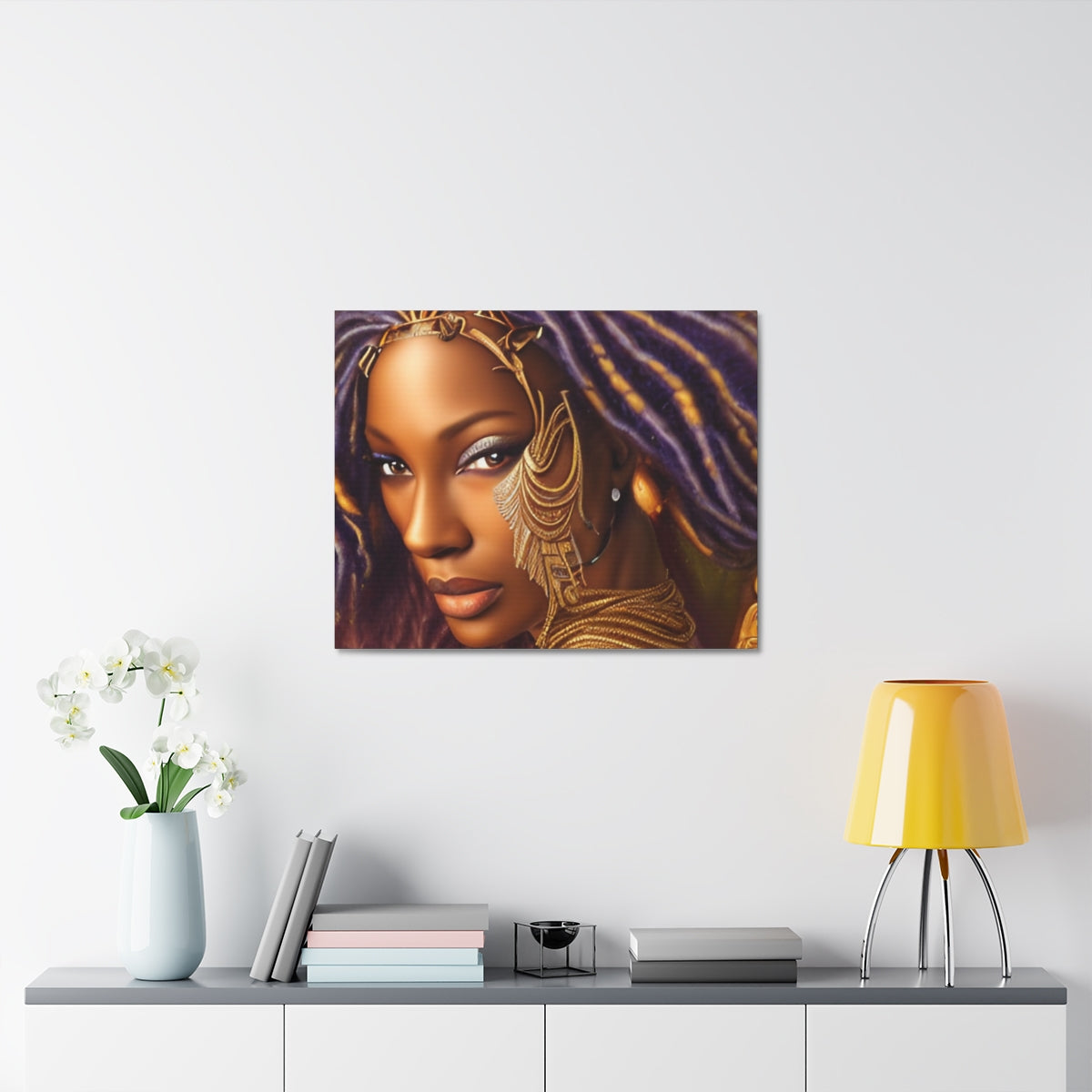 Warrior Princess on Stretched Canvas