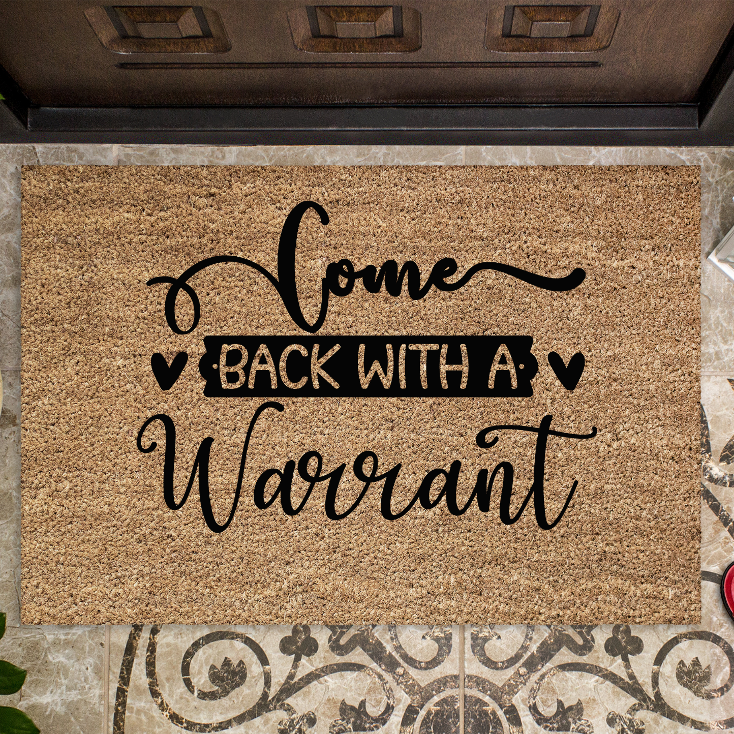 Personalized Door Mat- Customized Door Mat (Warrant)