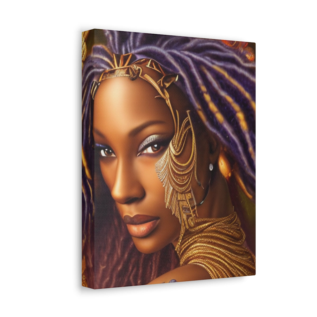 Warrior Princess on Stretched Canvas