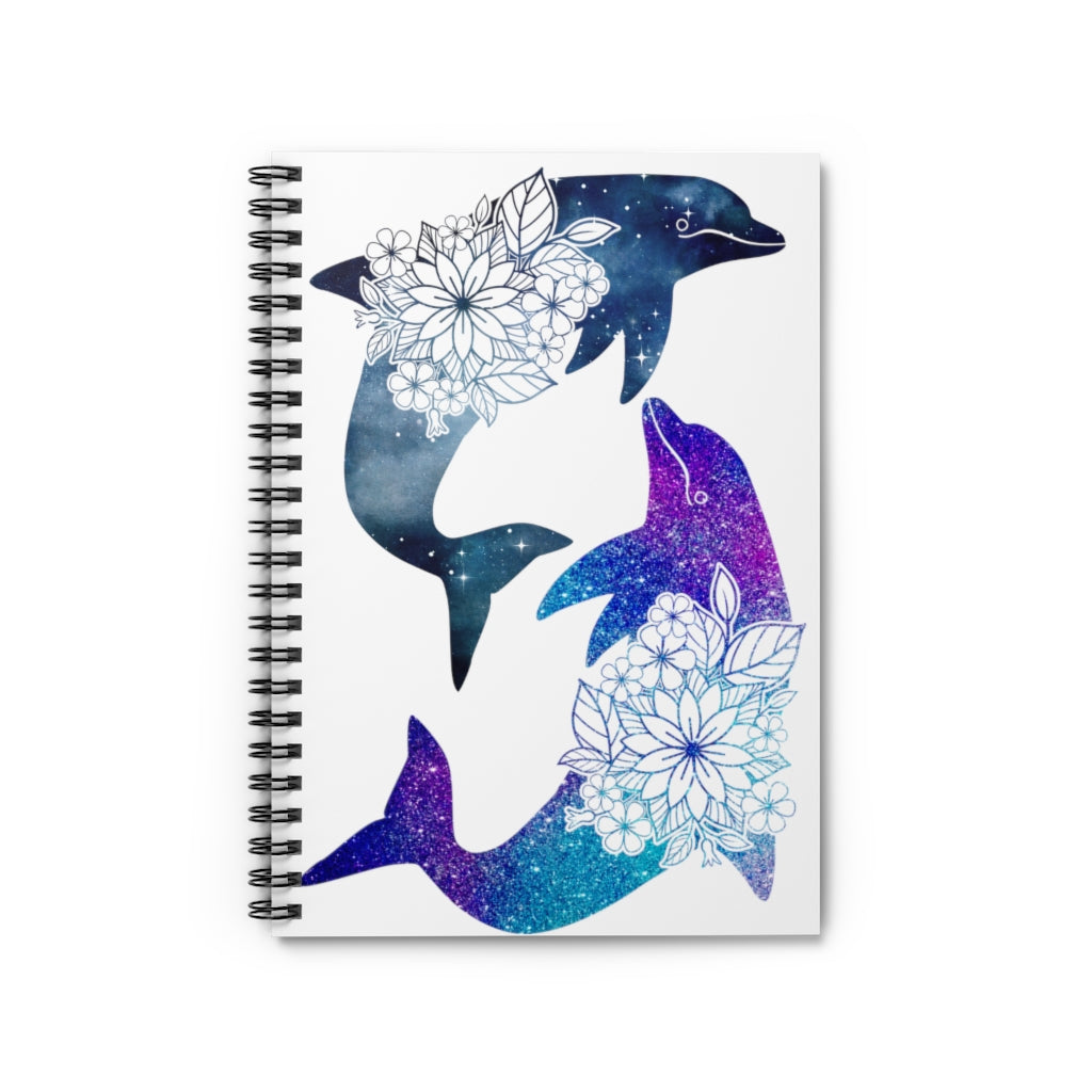 Dolphins Spiral Notebook - Ruled Line