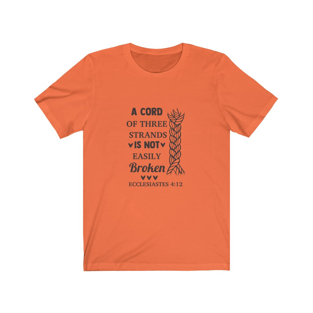 Ecclesiastes 4:12 Short Sleeve Tee