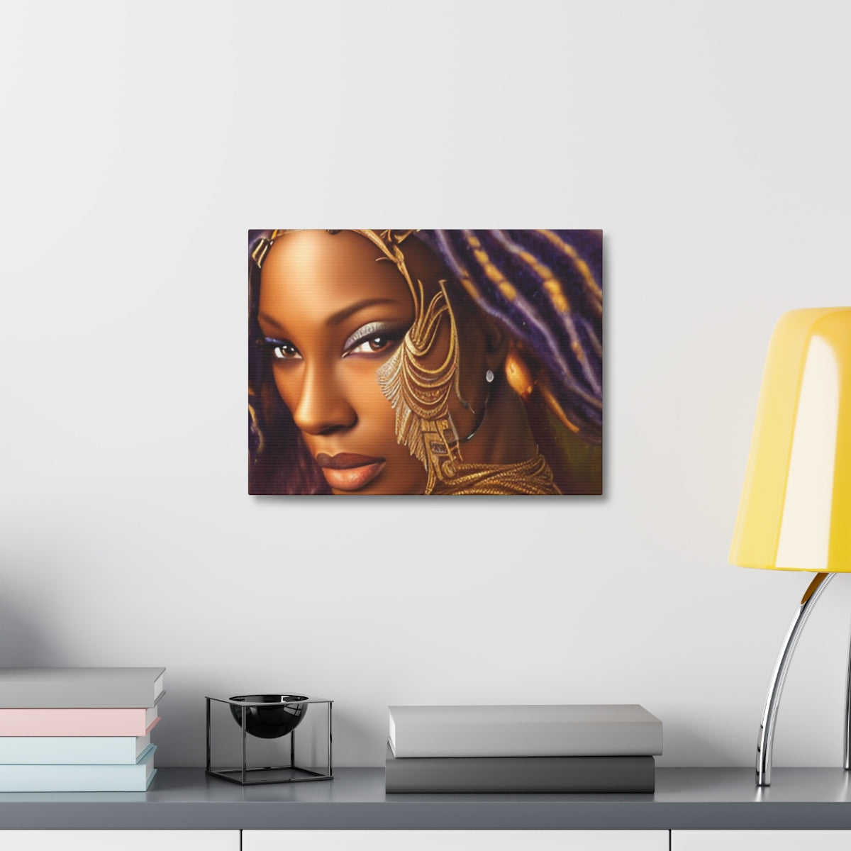 Warrior Princess on Stretched Canvas