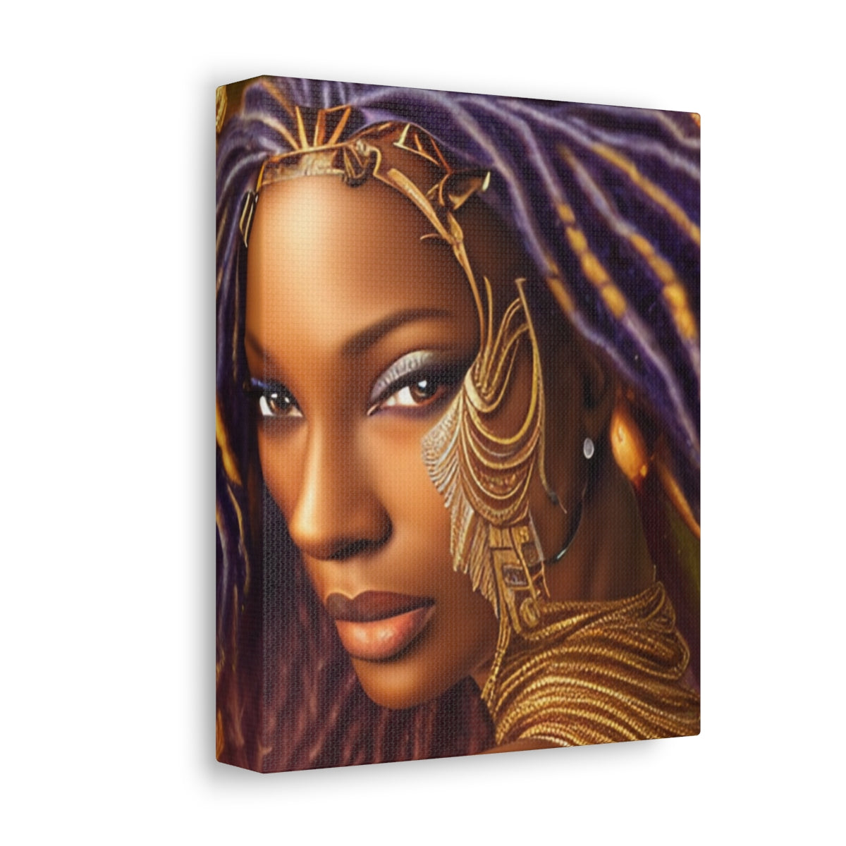 Warrior Princess on Stretched Canvas