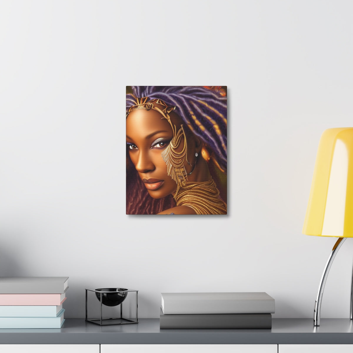 Warrior Princess on Stretched Canvas