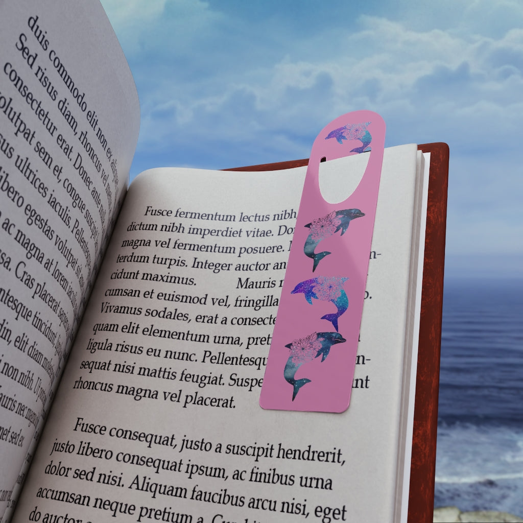 Dolphin Bookmark Pink