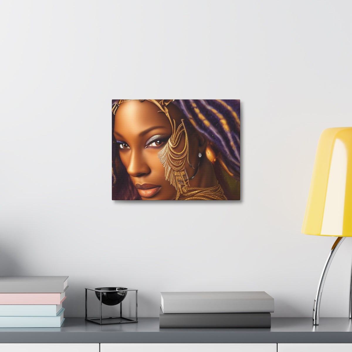 Warrior Princess on Stretched Canvas