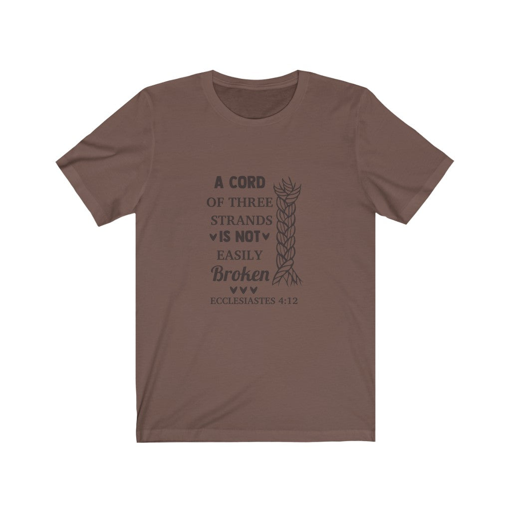 Ecclesiastes 4:12 Short Sleeve Tee