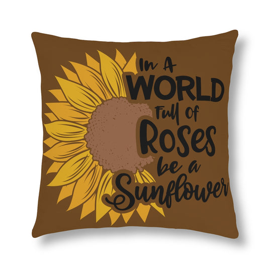 World of Roses Waterproof Pillows (Brown)