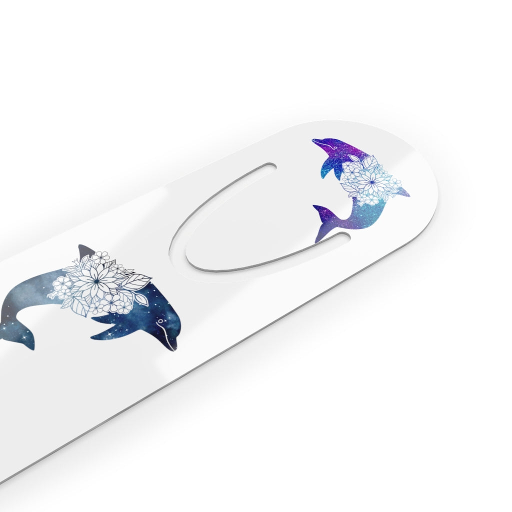 Dolphin Bookmark White