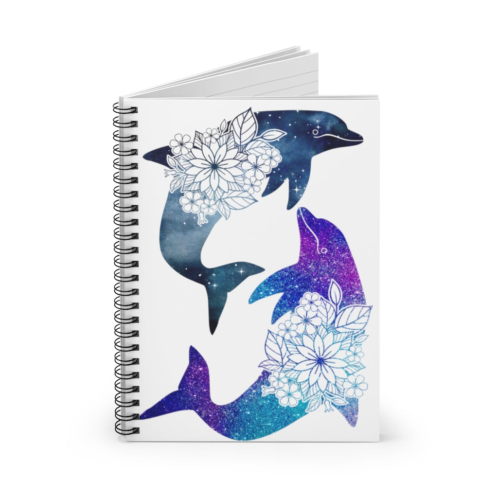 Dolphins Spiral Notebook - Ruled Line