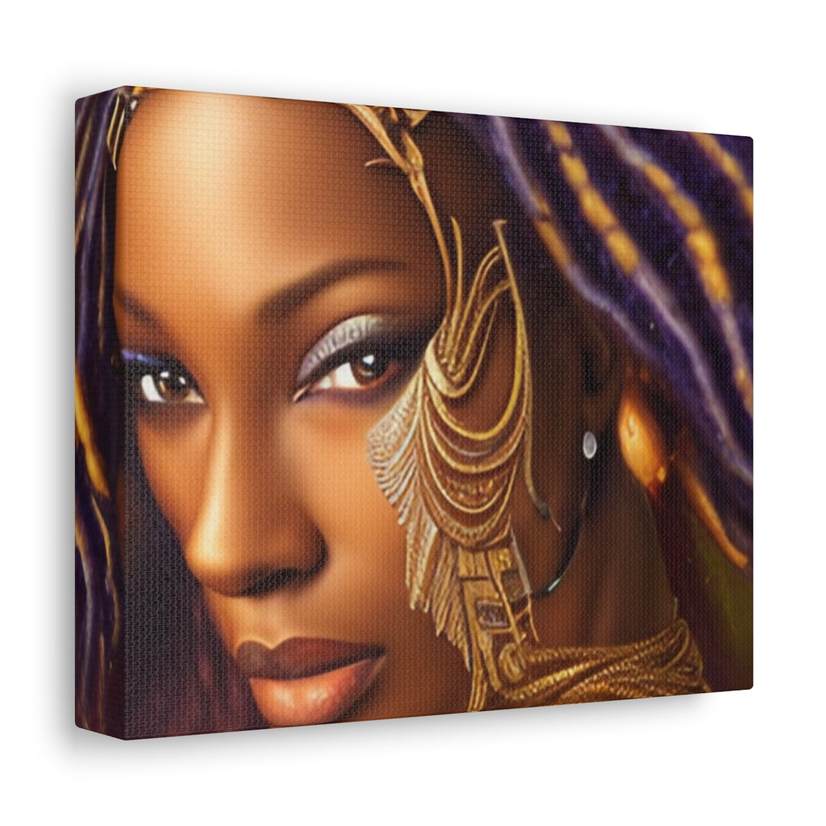 Warrior Princess on Stretched Canvas