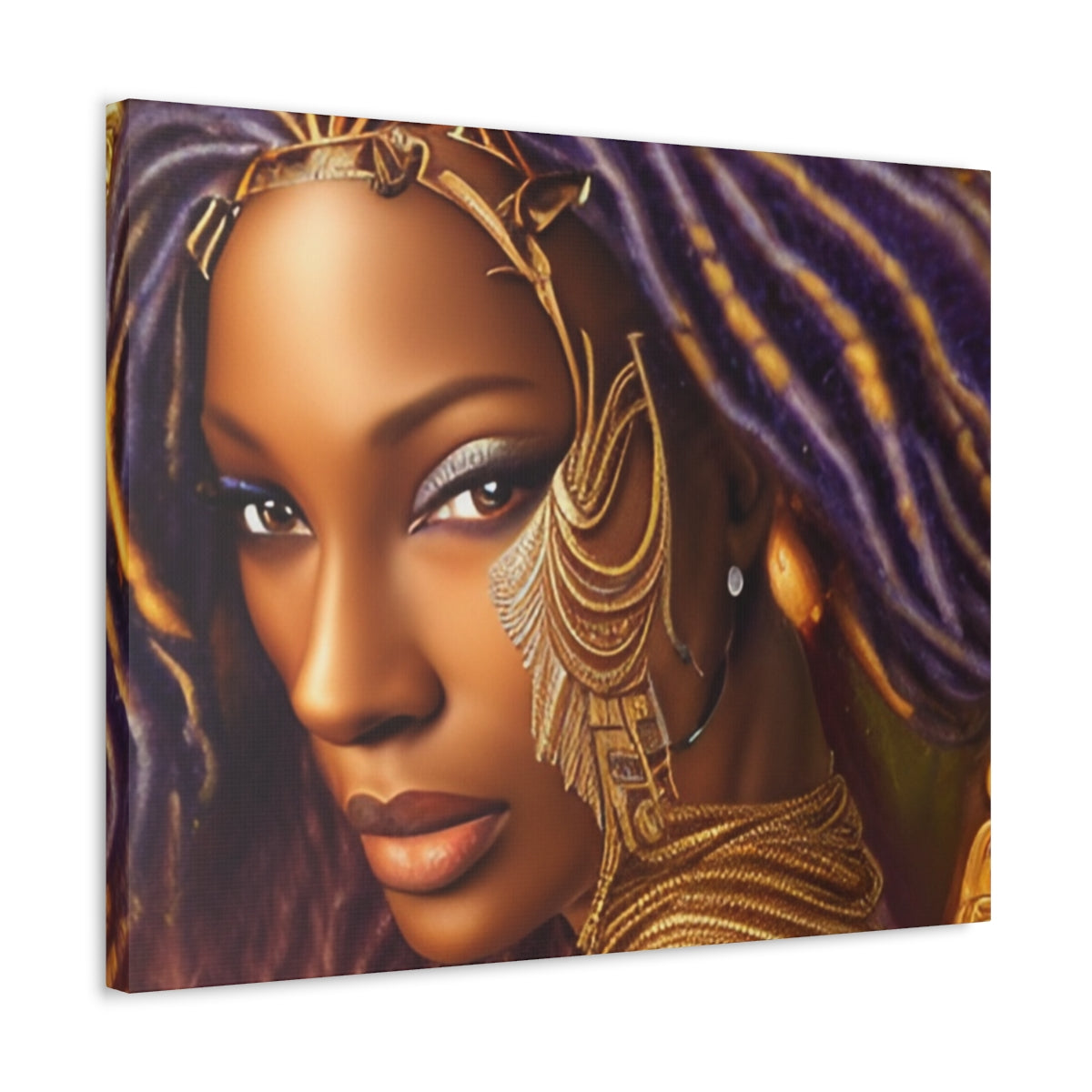 Warrior Princess on Stretched Canvas