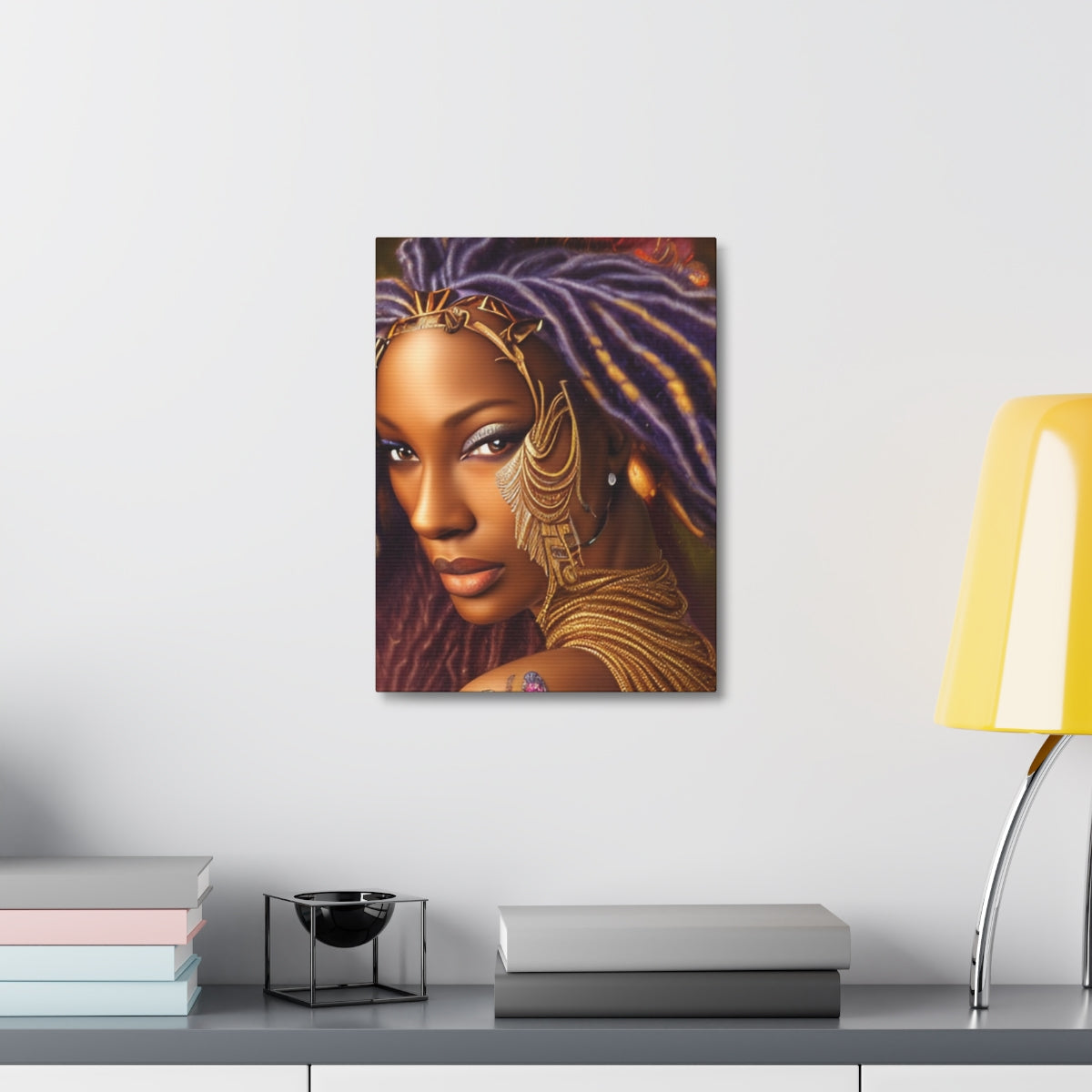 Warrior Princess on Stretched Canvas