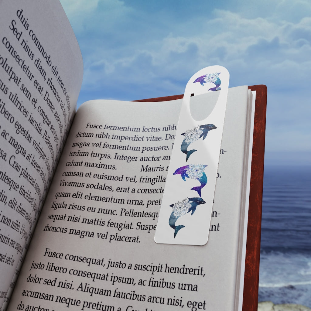 Dolphin Bookmark White